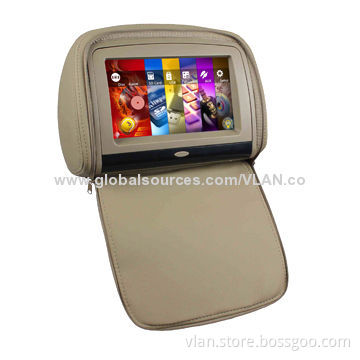 7-inch Headrest Car DVD Player with Zipper Cover, Various Colors Available